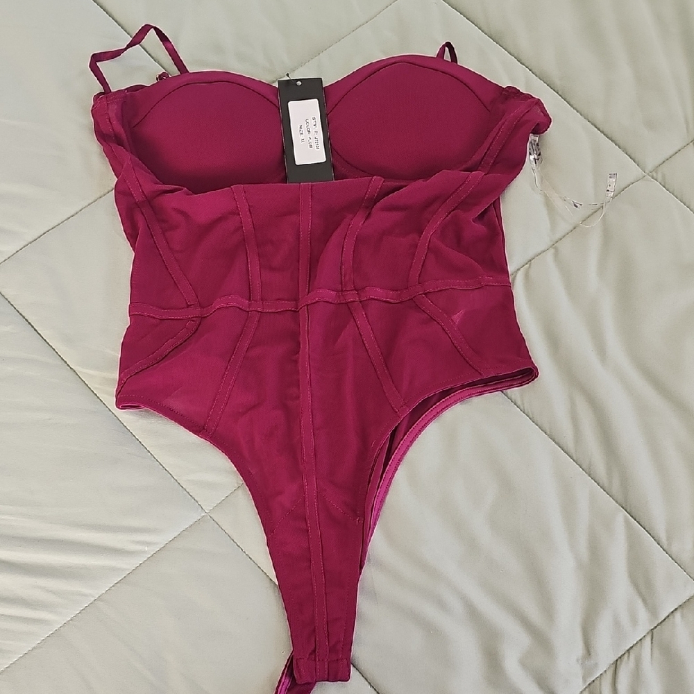 Burgundy Bodysuit